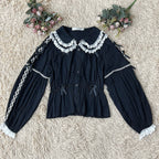 Sweet Lolita Doll Collar High-Waisted Blouse - image 37