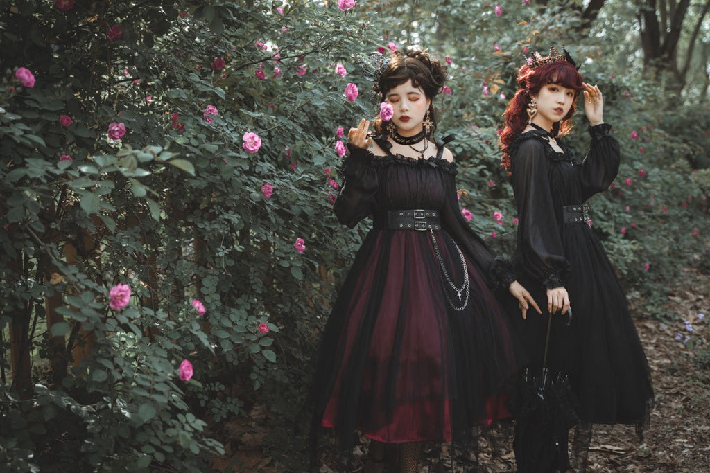 The Girl Assassin - Halloween Gothic Lolita Irregularly Hemline Dress - image 8