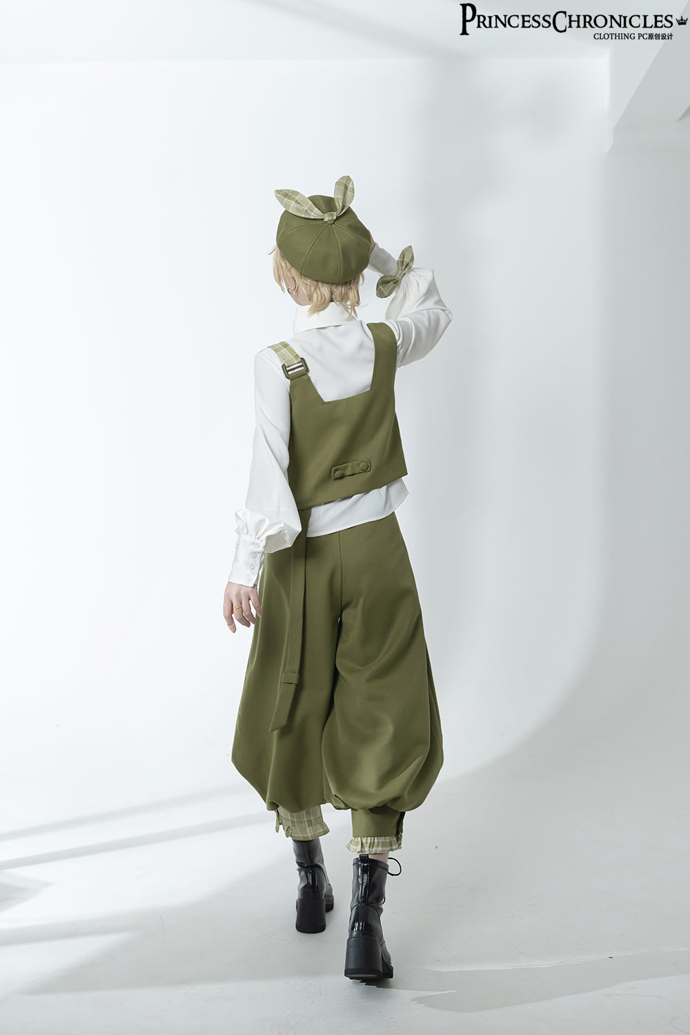 Secret Morning Paper - Ouji Lolita Shirt, Matcha Green Capri Pants Collection - image 9