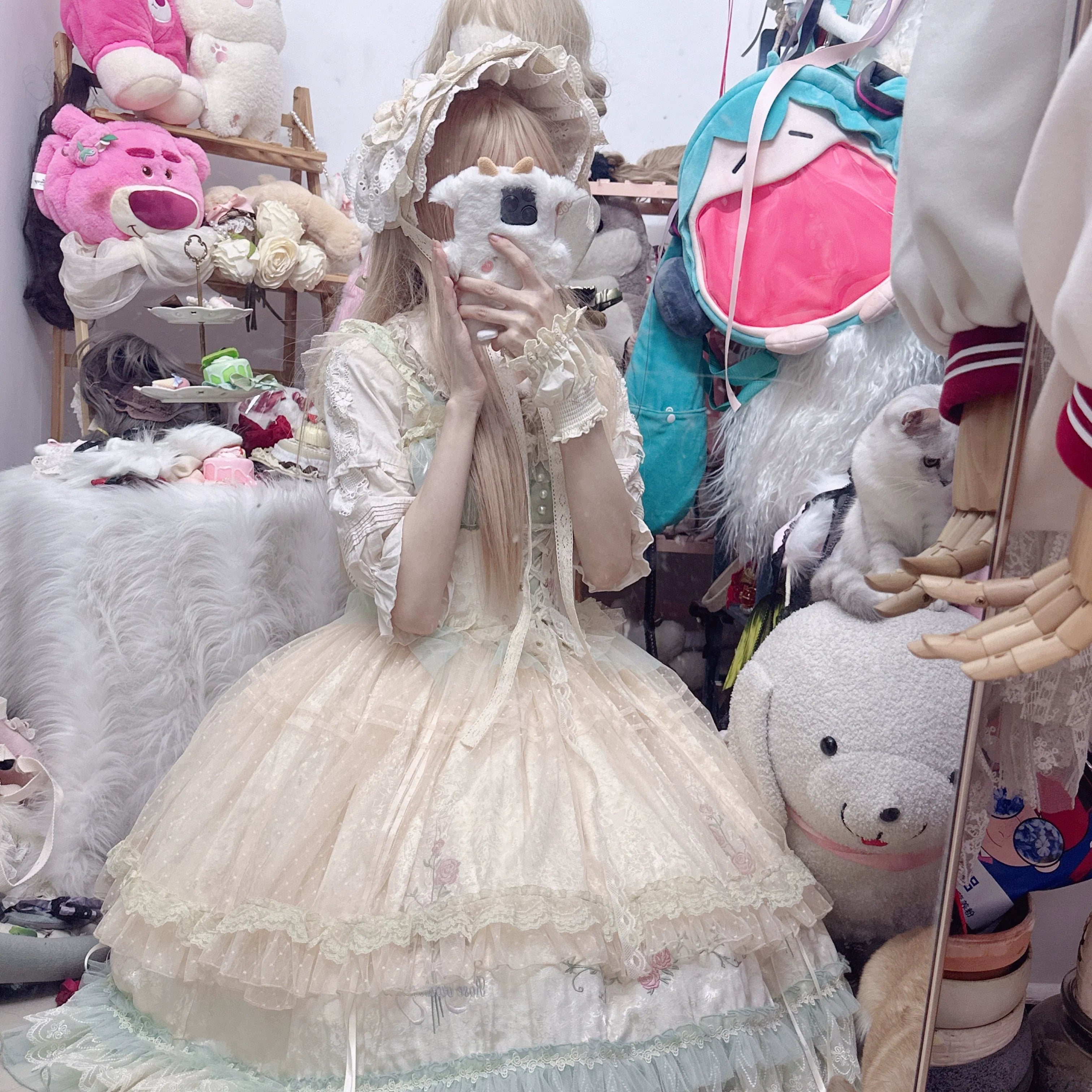 Gothic Lolita Bonnet Pure Cotton Hat Collection - image 28