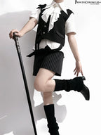The Dawn of Arrival - Ouji Lolita Fitted Blouse with Detachable Jabot - image 7