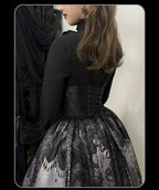 Bone-Eroded Butterfly - Gothic Lolita JSK & SK Set - image 38