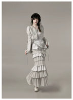 Humanoid Robot - Silver Gothic Lolita Mermaid Skirt Set - image 57