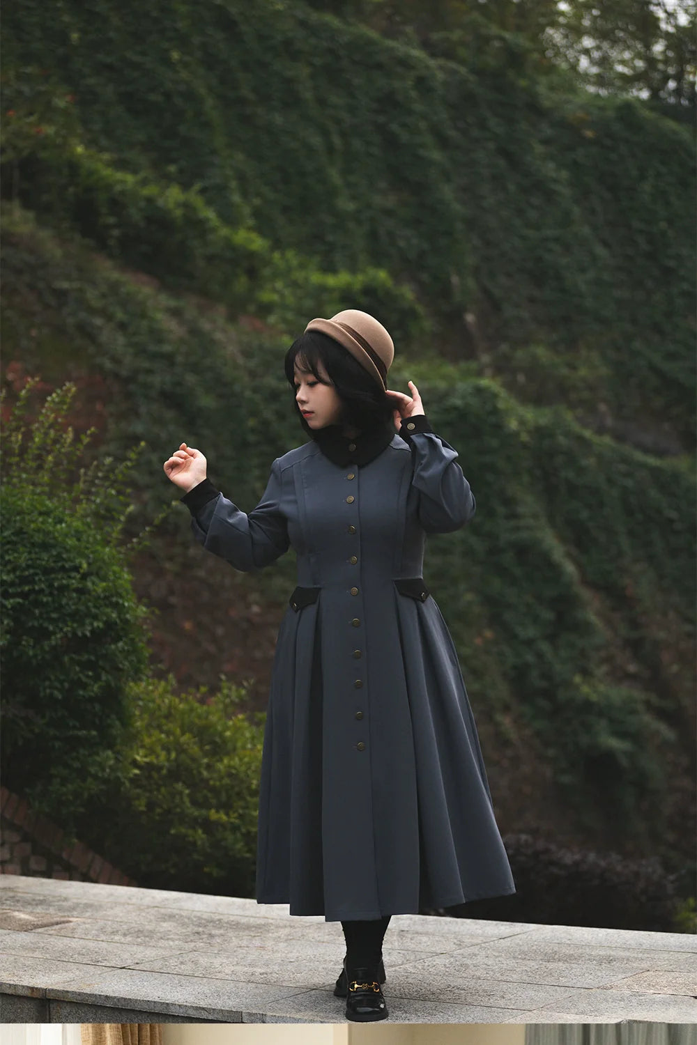 Classic Full Cardigan - Elegant Winter Lolita Coat Dress - image 18