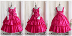 Cotton Gothic Lolita Long JSK, Drawn-up Hem - image 10