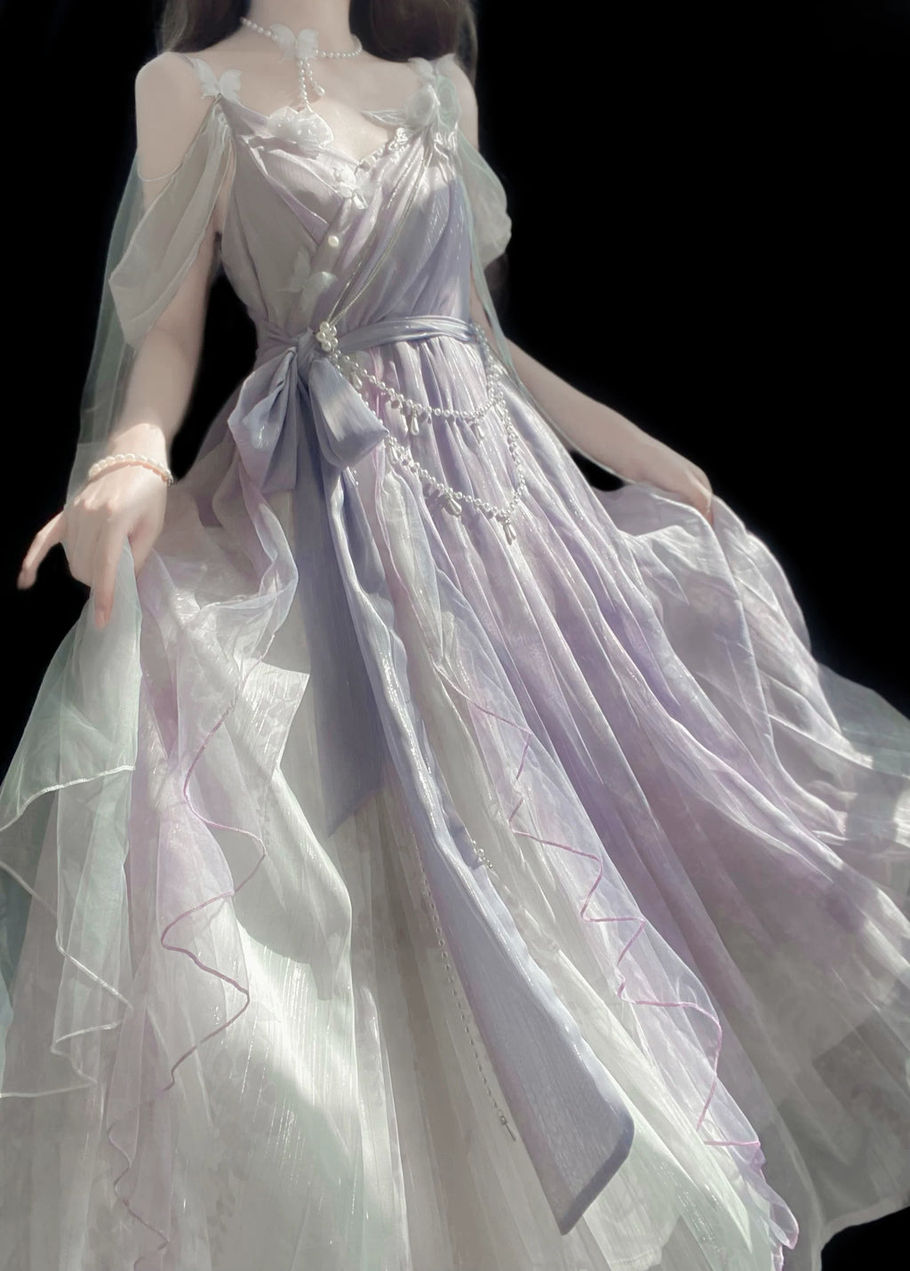 Han Lolita Dress Side Slit Purple JSK Dress - image 10