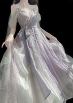 Han Lolita Dress Side Slit Purple JSK Dress - image 10
