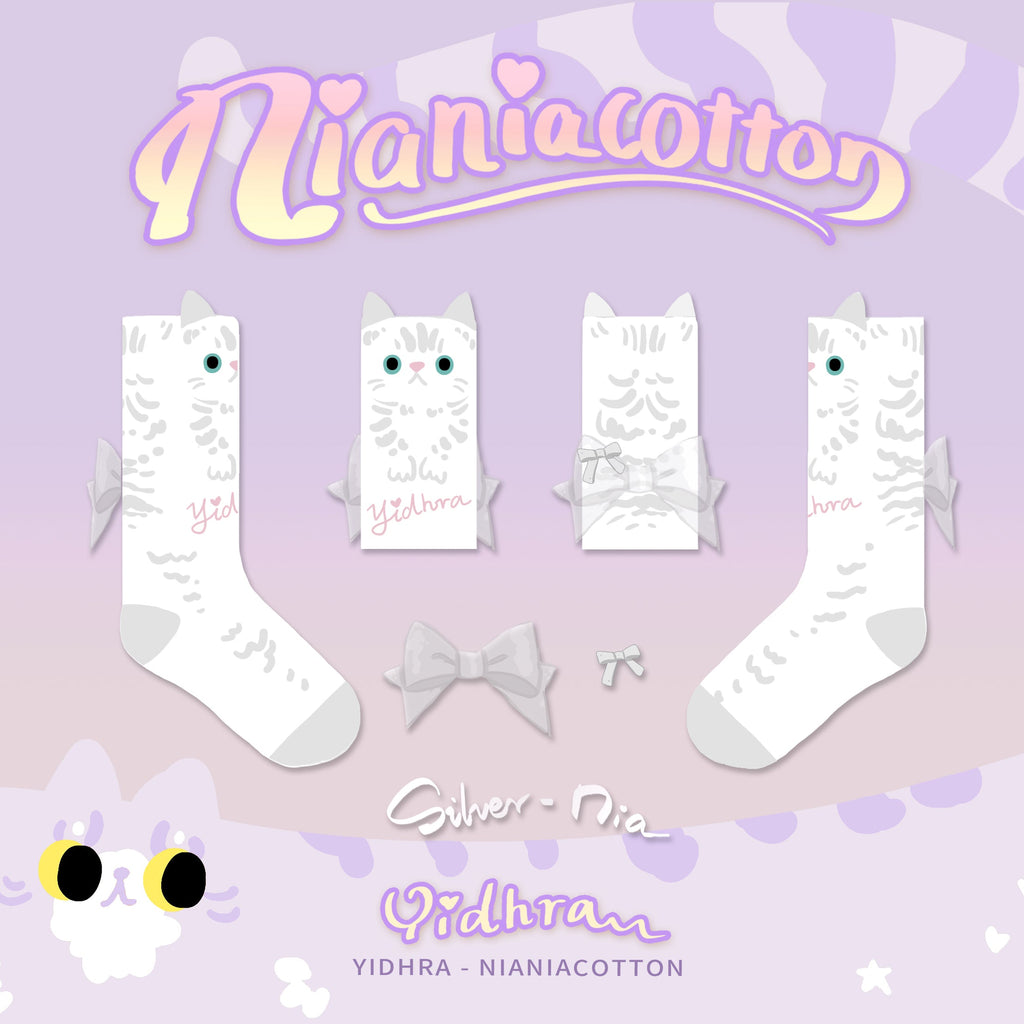 Cute Cat Cotton Lolita Socks - image 2