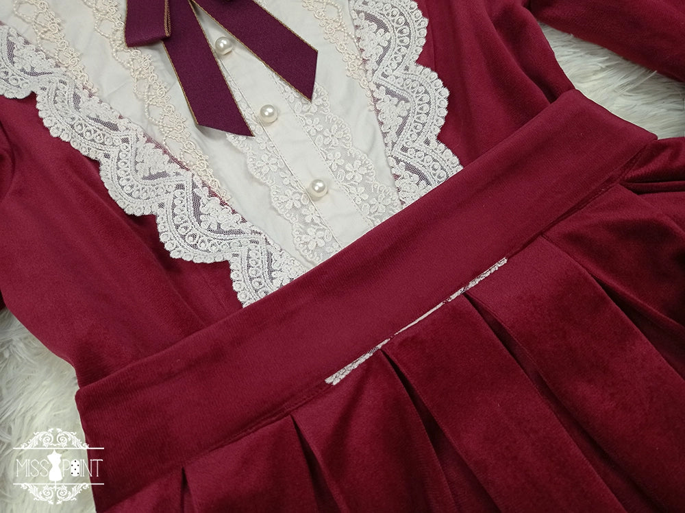 Vintage Elegant Velvet OP Dress - image 69
