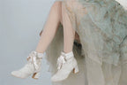 Lady Incognita - Retro Lolita Ankle Boots, Size Zipper - image 29