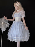 Mermaid Princess - Lolita Short Sleeve OP Dress - image 1