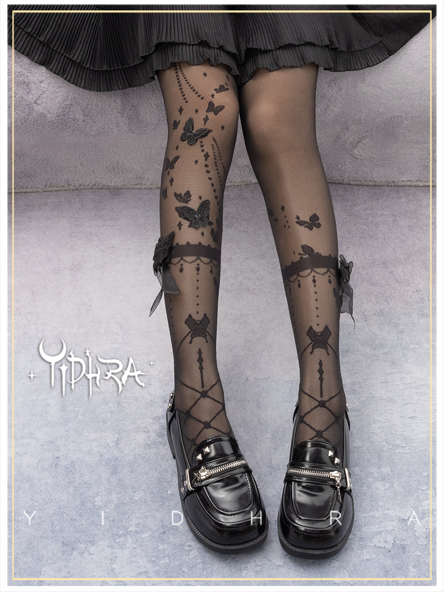 Wedding Night Butterfly - Kawaii Lolita Summer Tights - image 6