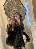 Rose Cage - Gothic Lolita Black Suspender Dress - image 1