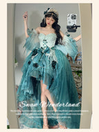 Swan Wonderland - Fairy Lolita JSK with High-Low Hem - image 12