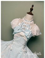 Old School Lolita Halter Neck OP Dress, Polka Dot Accent - image 33