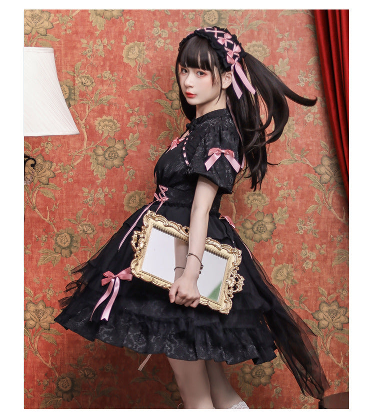 Kawaii Lolita OP Dress Short Sleeve - image 5