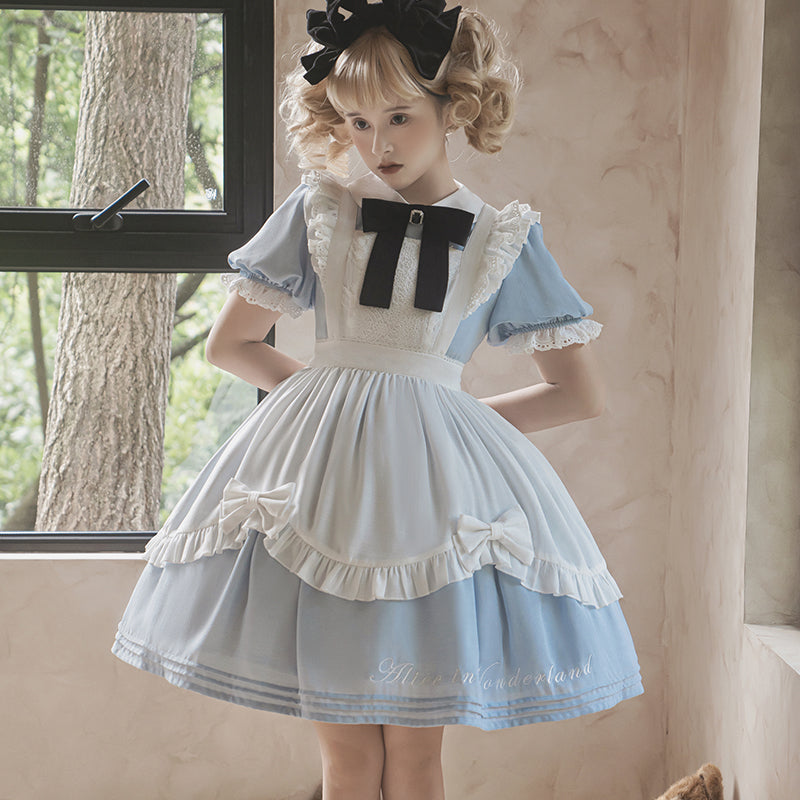 Sweet Alice - Short Sleeves Maid Lolita OP - image 1