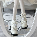 Kawaii Lolita Winter Boots, Bow-Adorned - image 9
