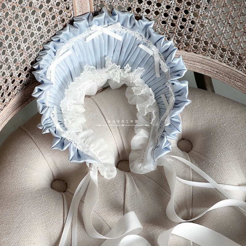Elegant Lolita Bonnet Black Ribbon BNT - image 8