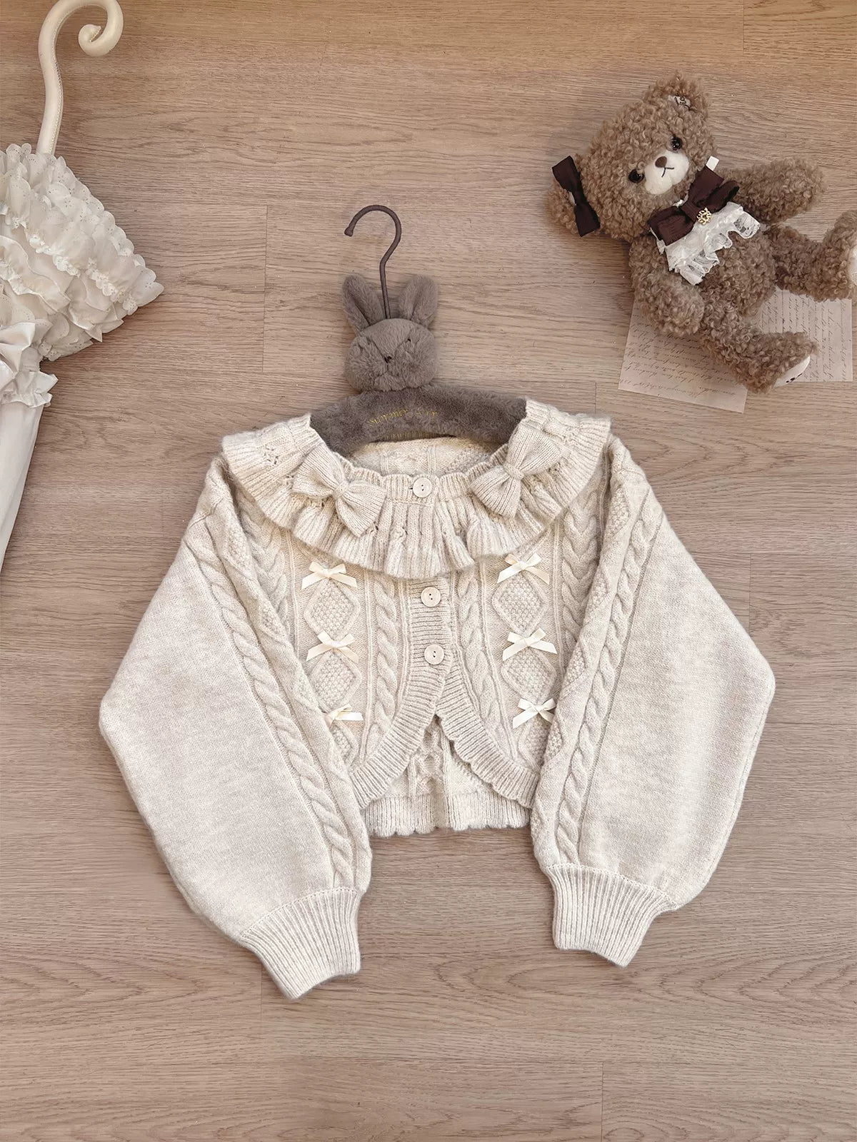 Napoleon Pastry - Sweet Lolita Cardigan, Detachable Bows - image 28