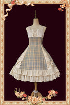 Memoirs of Backlight - Elegant Plaid Lolita JSK Dress - image 7