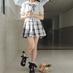 Sweet Lolita Doll Collar High-Waisted Blouse - image 7