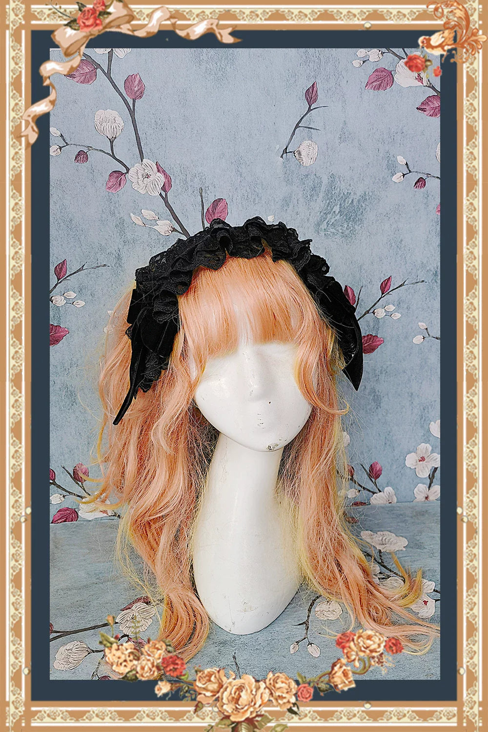 Mirror Doll - Old School Lolita Tiered Hem JSK with Polka Dot Lace and Accessories - image 42