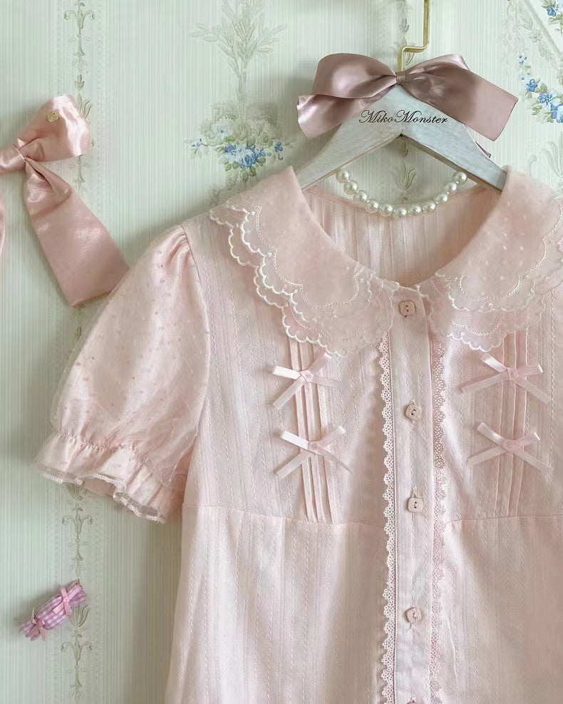 Little Fluttershy - Multi-Colored Cotton Lolita Shirt - image 14
