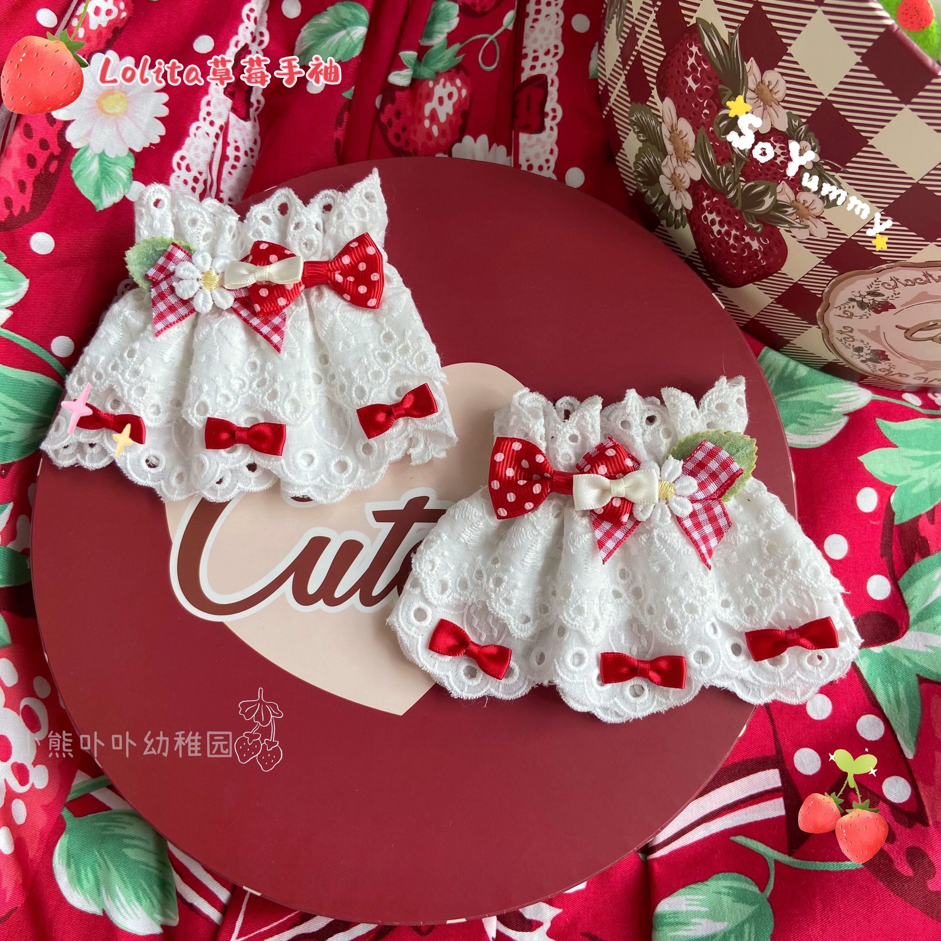 Original Cute Lolita Bow Cuffs - image 2