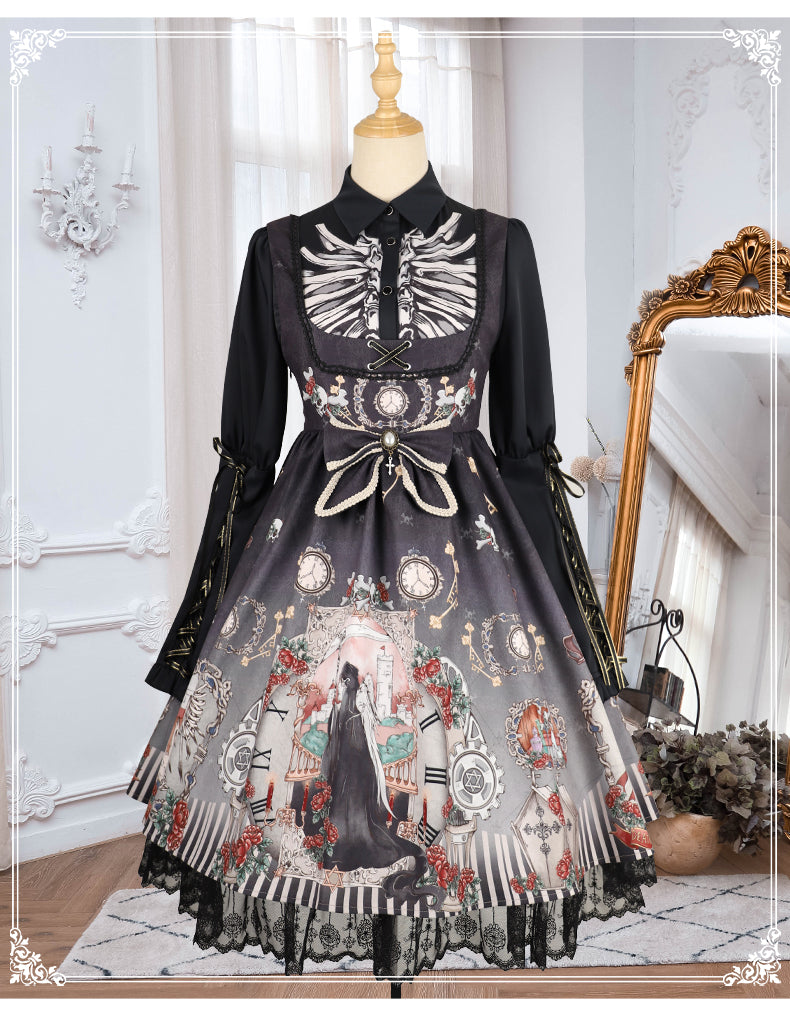 Black Fairytale - Gothic Twins Lolita JSK - image 31