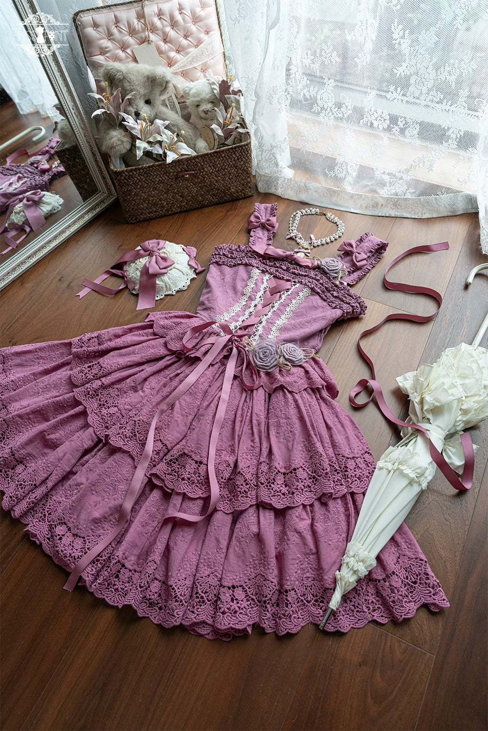Forest Waltz - Classic Lolita Tiered Skirt Multi-layer Embroidered SK - image 67