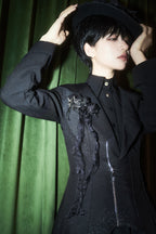 Wind - Ouji Lolita Black Long Vest - image 21