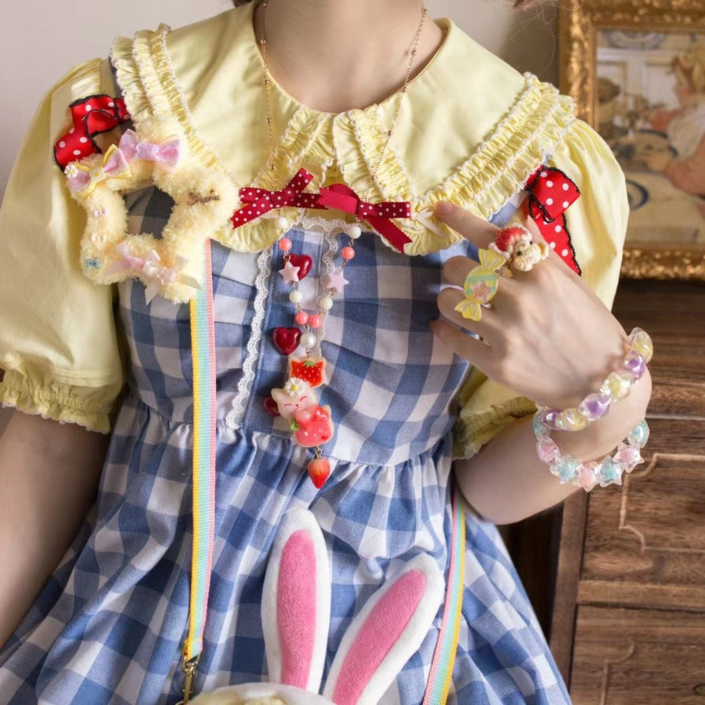 Rainbow Candy - Sweet Lolita Ring Hairclip - image 35