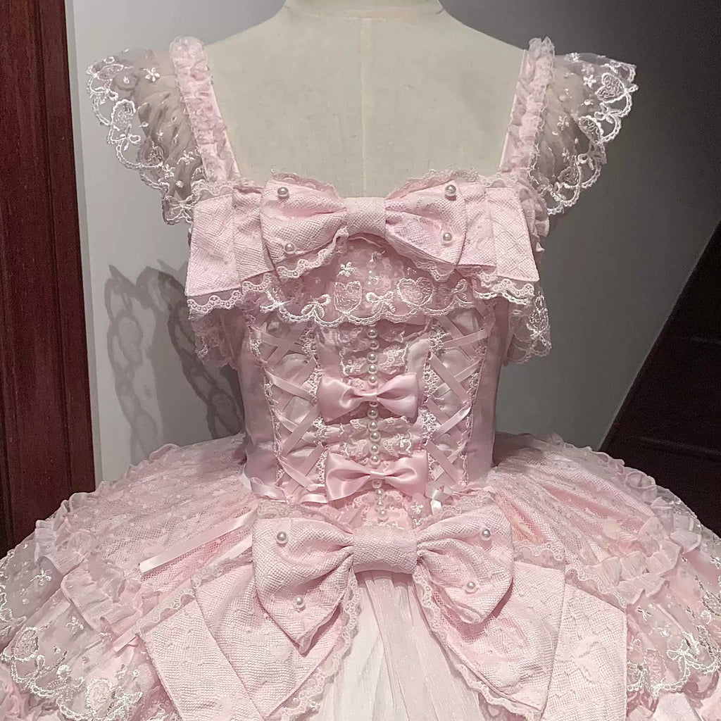 Sugar Girl Love Overture Sweet Lolita Tiered Ruffle JSK and Accessories - image 34