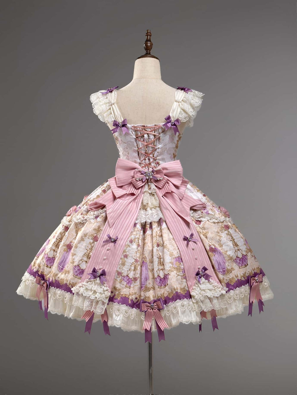 Antique Gem Fragrance Lolita Purple JSK Dress Set - image 8