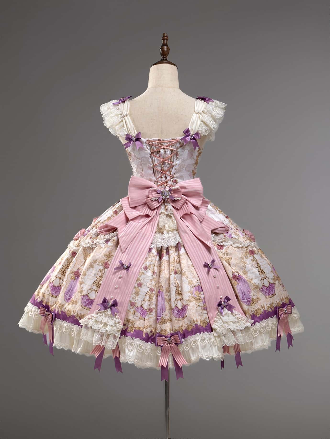 Antique Gem Fragrance Lolita Purple JSK Dress Set - image 8