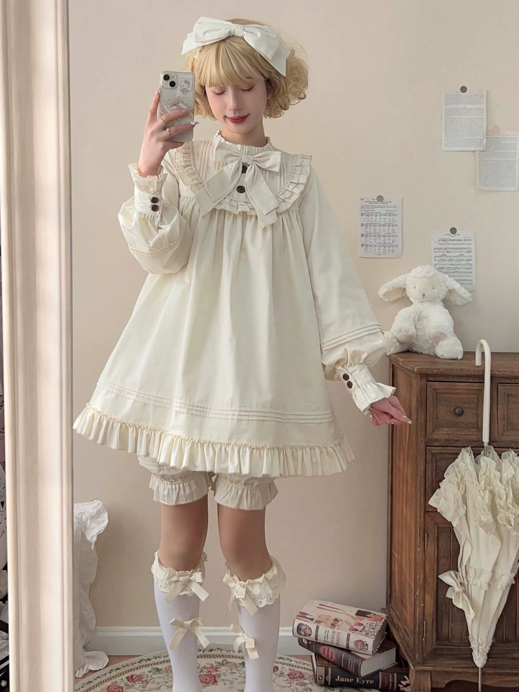 Lullaby - Cotton Lolita OP Dress Kawaii Lolita Bloomers and Accessories - image 8