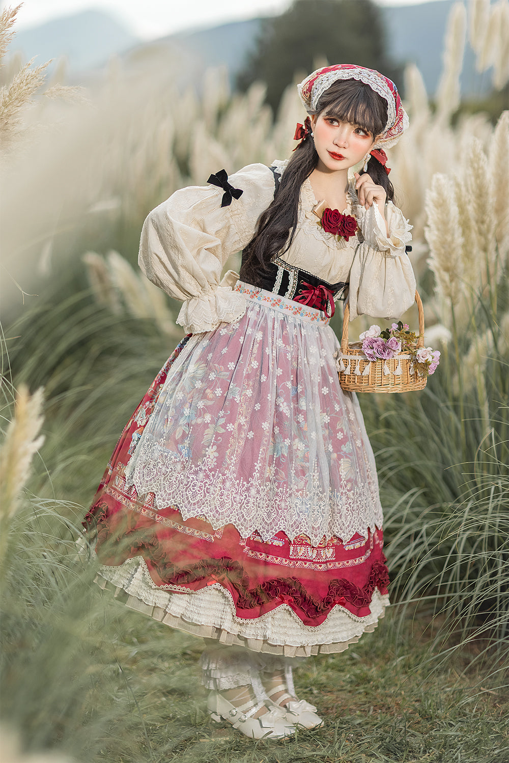 Rich Hymn - Lolita Bavarian Long Velvet JSK - image 31