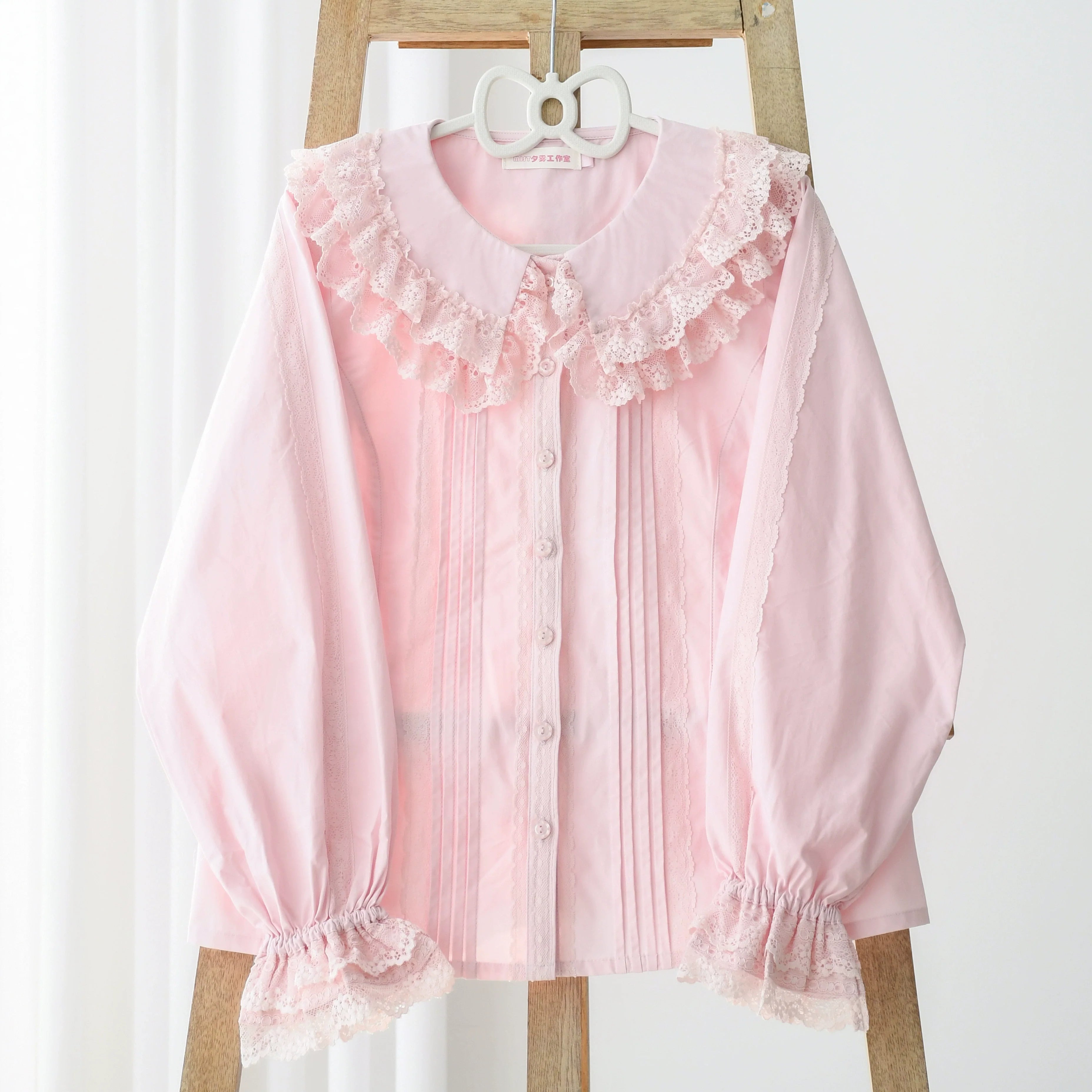 Hyde Garden - Daily Lolita Shirt Cotton Blouse Long Sleeves - image 12
