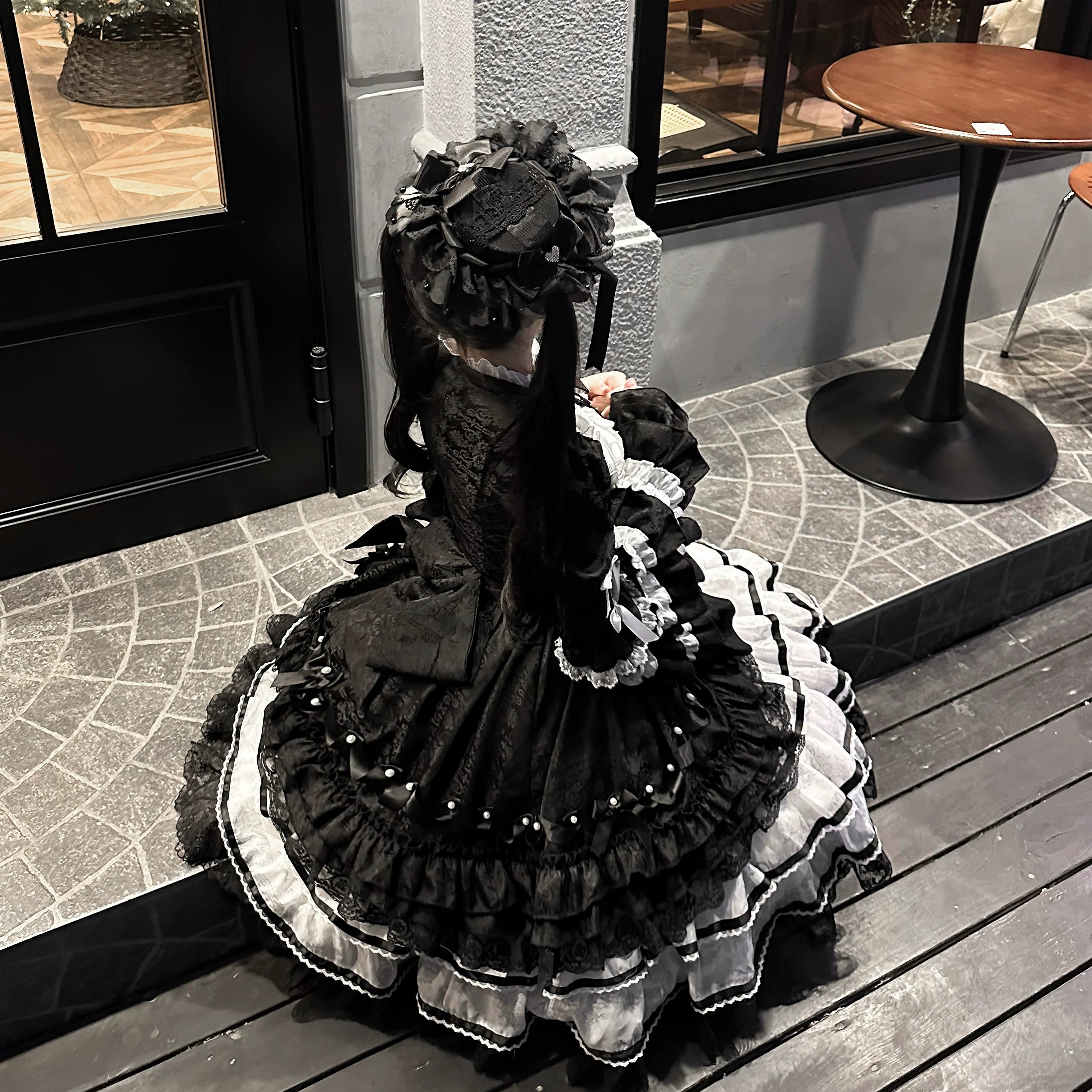 Solo Puppet Sweet Lolita OP Dress with Princess Long Sleeves - image 27