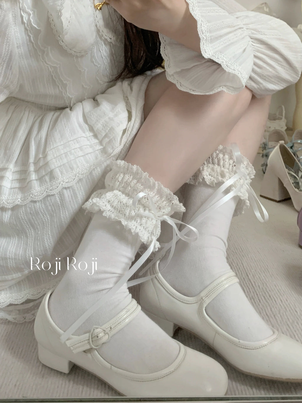 Gentle Town - Sweet Lolita Cotton Calf Socks, Ankle Socks - image 21