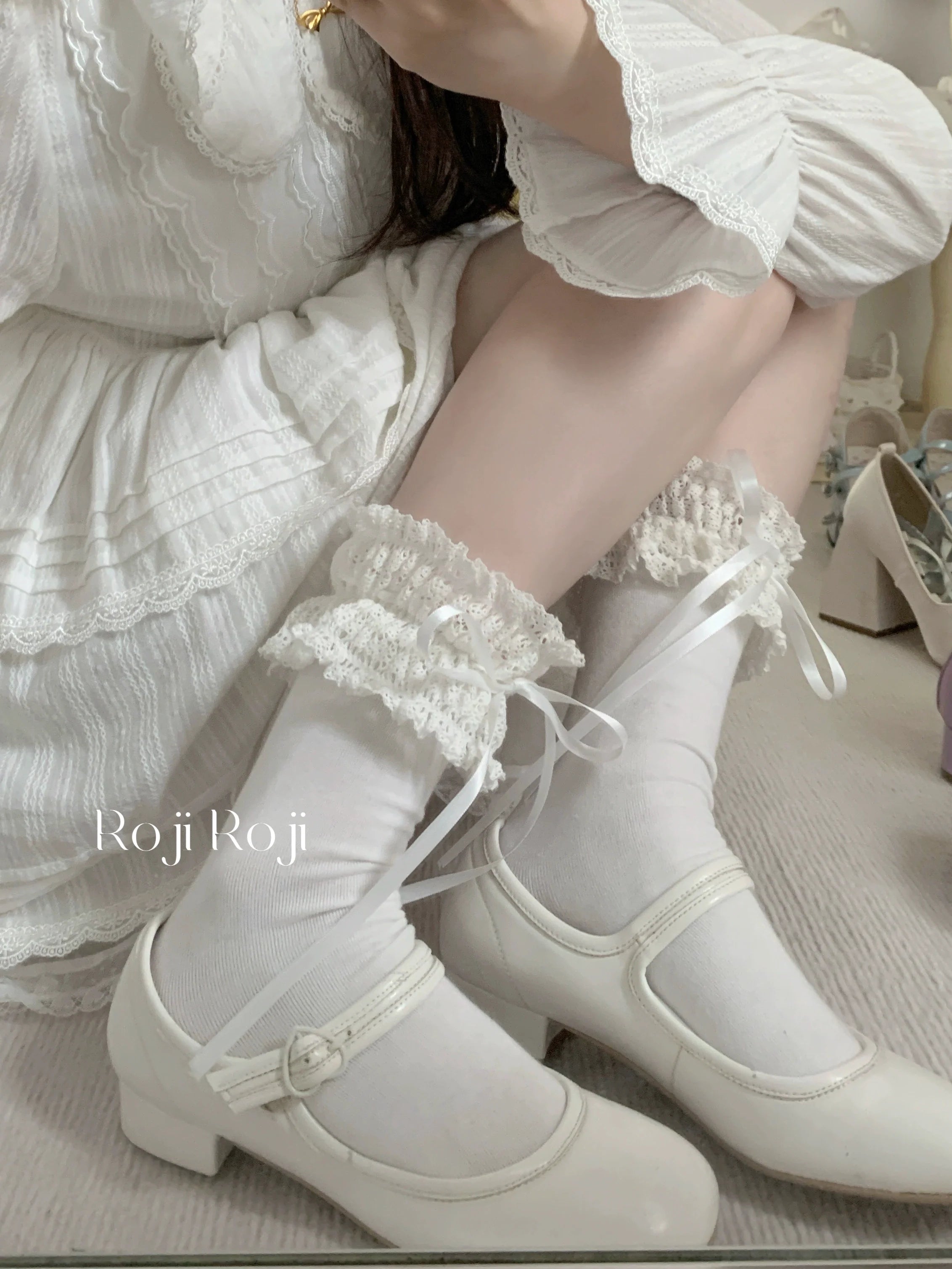 Gentle Town - Sweet Lolita Cotton Calf Socks, Ankle Socks - image 21