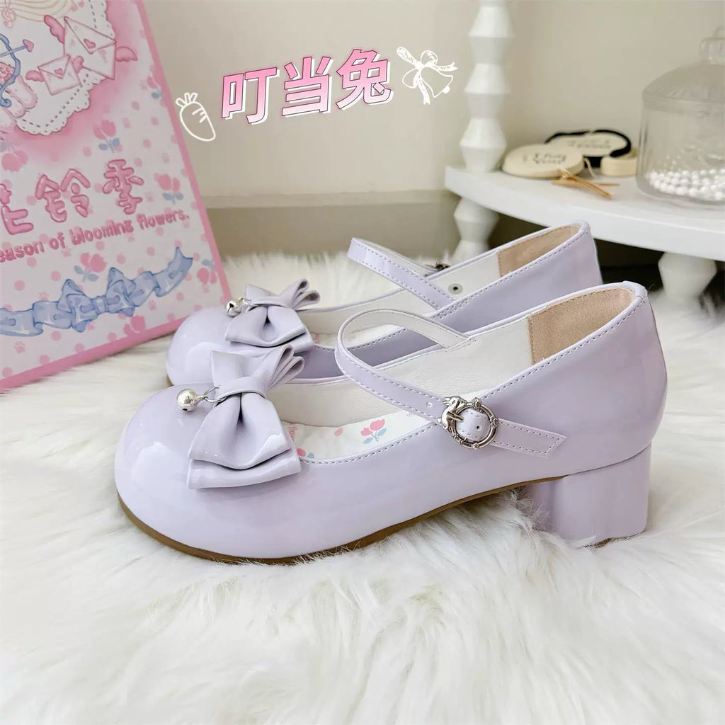 Dingbell Bunny - Sweet Lolita Round Toe Shoes, Cat Paw Heel - image 4