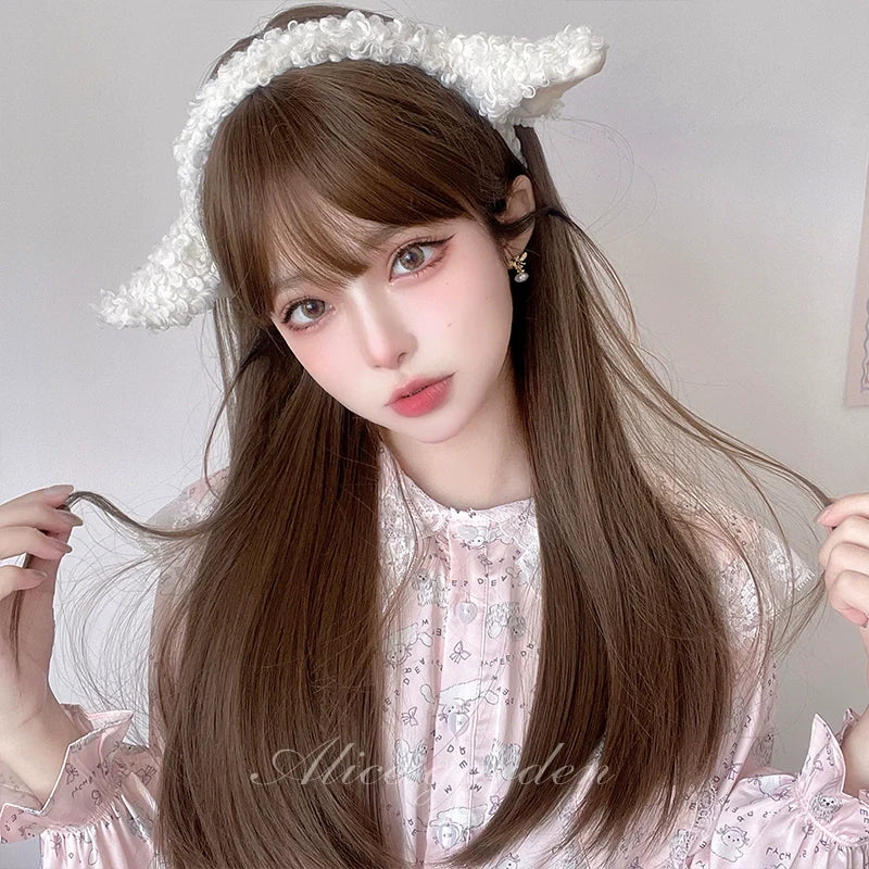 Elegant Lolita Wig Long Straight Wigs - image 9