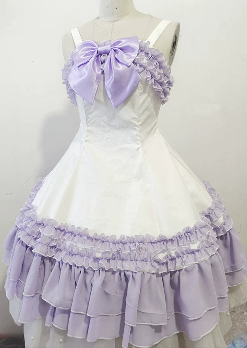 Sweet Lolita JSK Dress, Back Shirring, Side Zipper - image 1