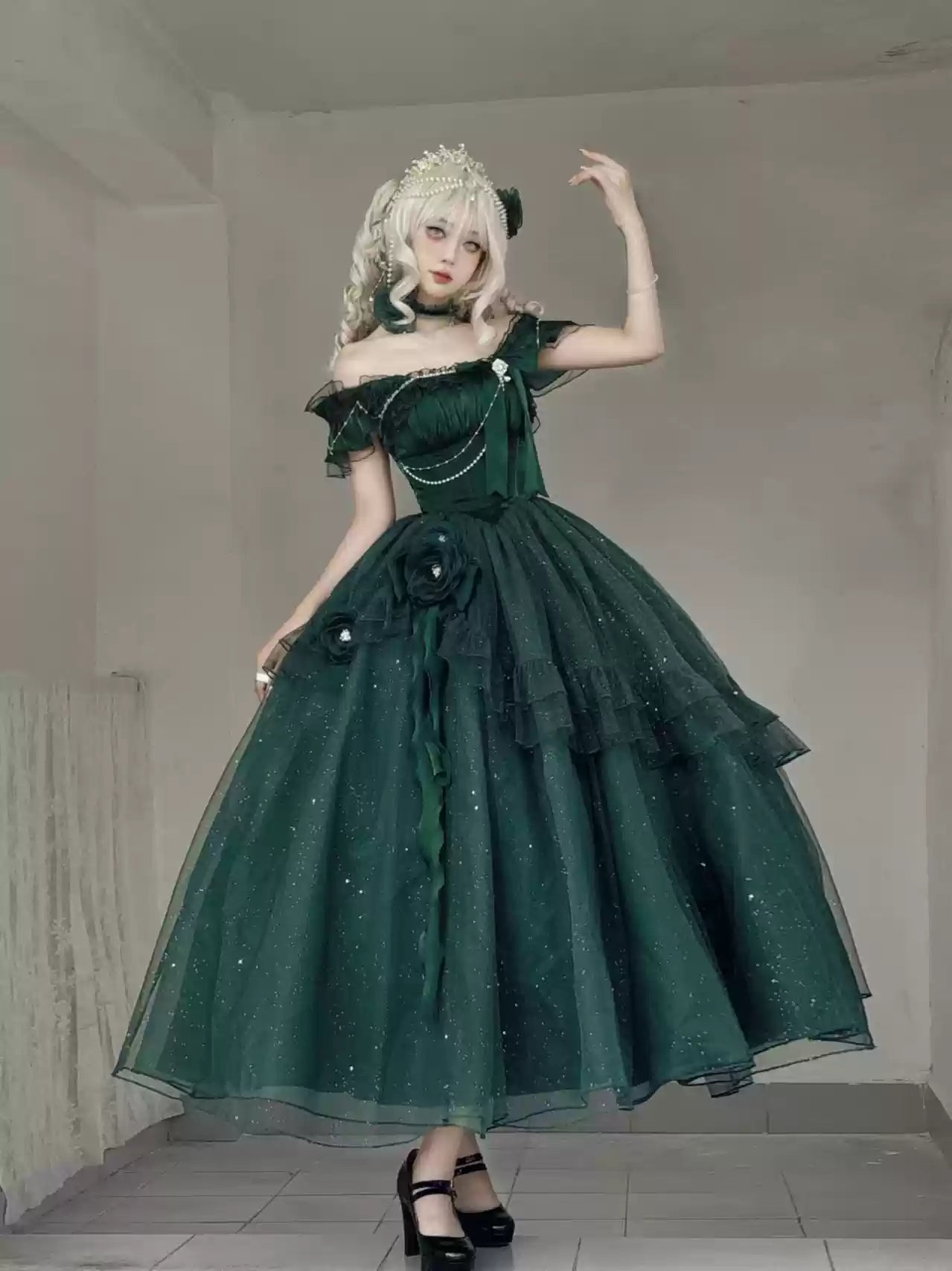Milky Way - Brilliant Princess Lolita Prom Dress Multicolors Long Dress - image 4