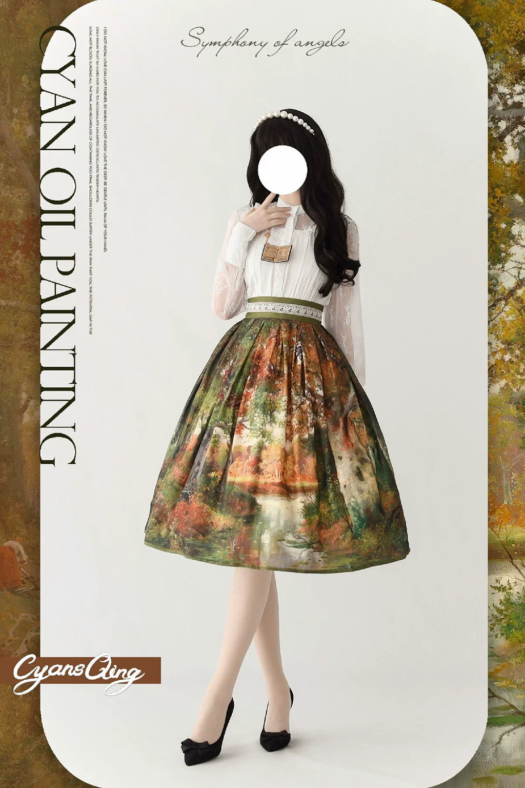 Oil Painting Collection - Elegant Lolita Skirt Printed SK - image 6