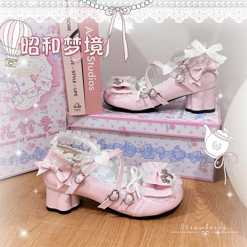 Showa Dreamland - Sweet Lolita Heels, Cute Claw-Shaped Heels - image 9