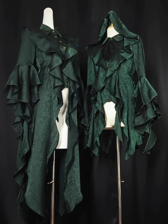 Eerie Devour Irregular-Hem Ouji Shirt - image 5