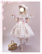 Berry Trap Embroidered Sweet Lolita OP Dress and Accessories - image 3